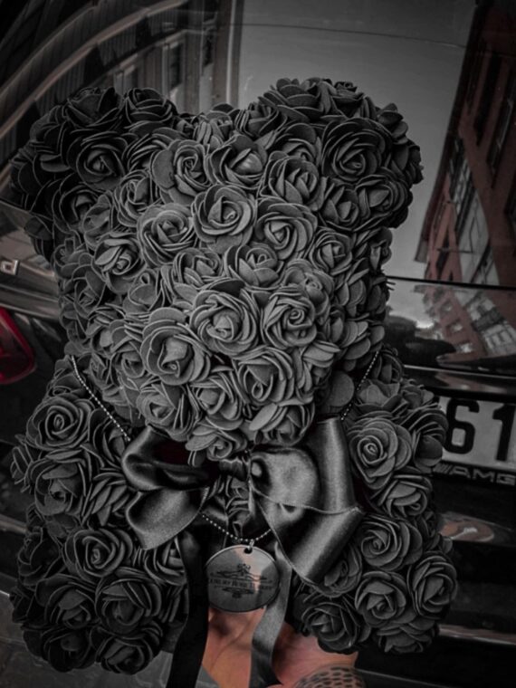 Siyah Büyük Boy Bear Rose
