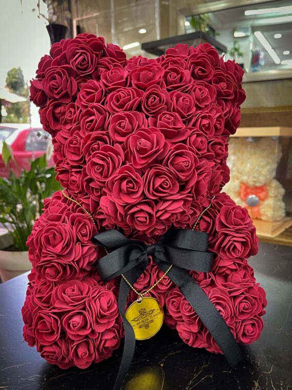 Bordo Büyük Boy Bear Rose