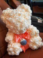 Krem Büyük Boy Bear Rose