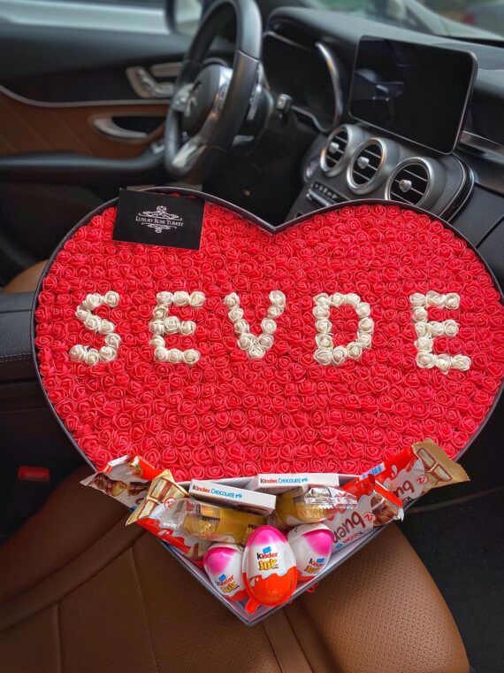 Kişiye Özel İsimli Kalp Kutu