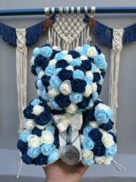 3 Renk Mavi Büyük Boy Bear Rose