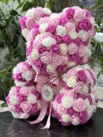 3 Renk Pembe Büyük Boy Bear Rose